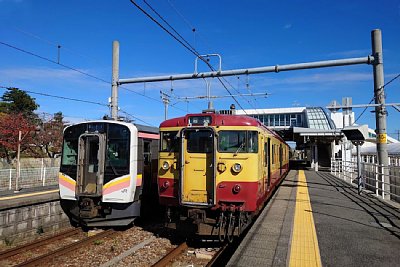 E129系電車と115系電車