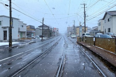 大町停留場ホーム