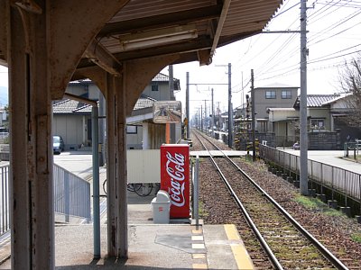 ホームと自販機