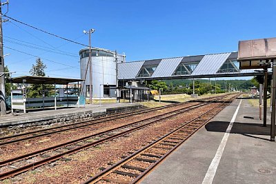 ホームと跨線橋