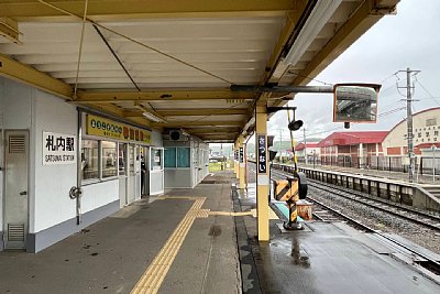 1番ホームから構内踏切
