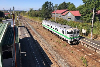 2番ホームにキハ40形気動車
