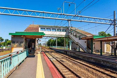 ホームと跨線橋
